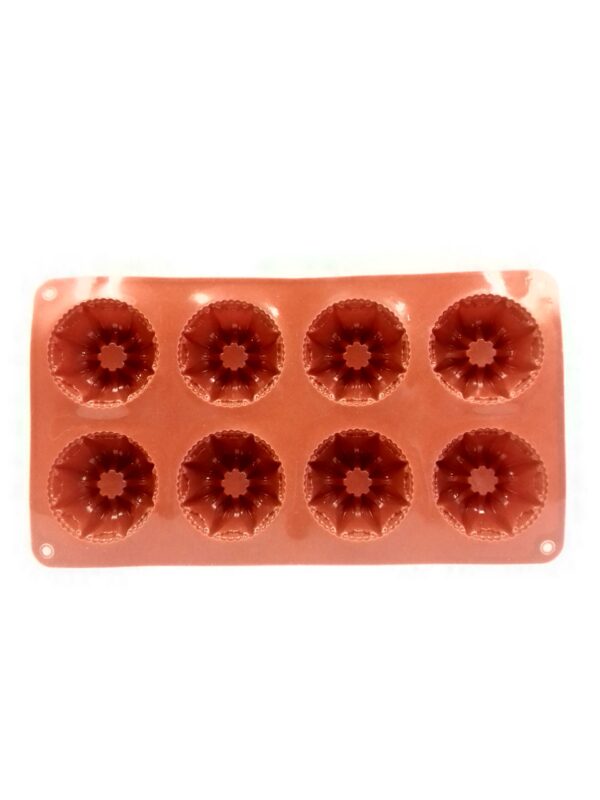 Soap Mould 8 Cavity Flower Truffle Silicone