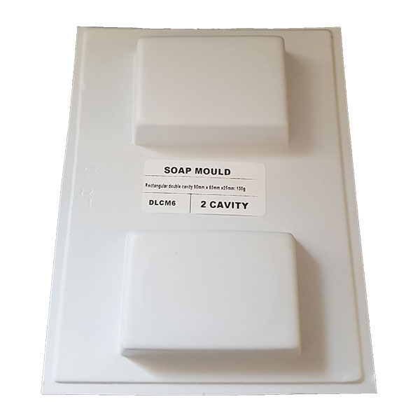 Soap Mould: Rectangular Double Cavity